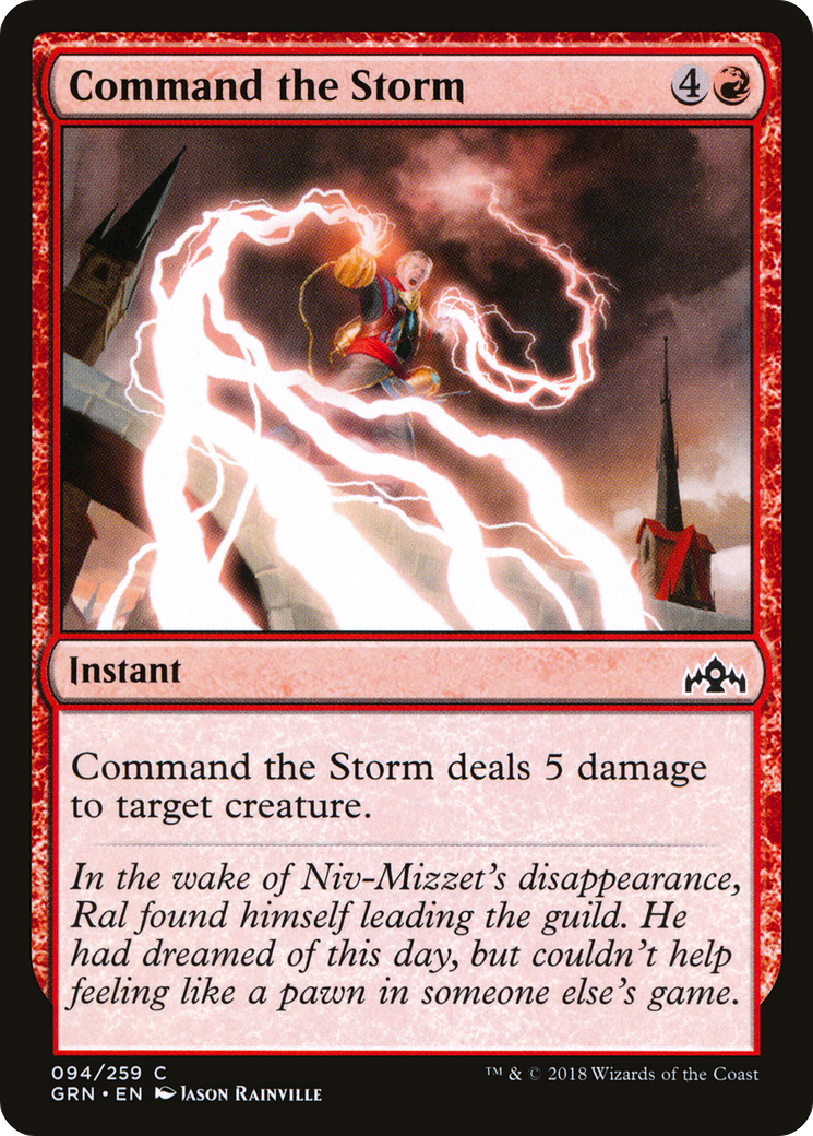 Command the Storm (GRN-094) [Guilds of Ravnica] MTG Single Wizards of the Coast