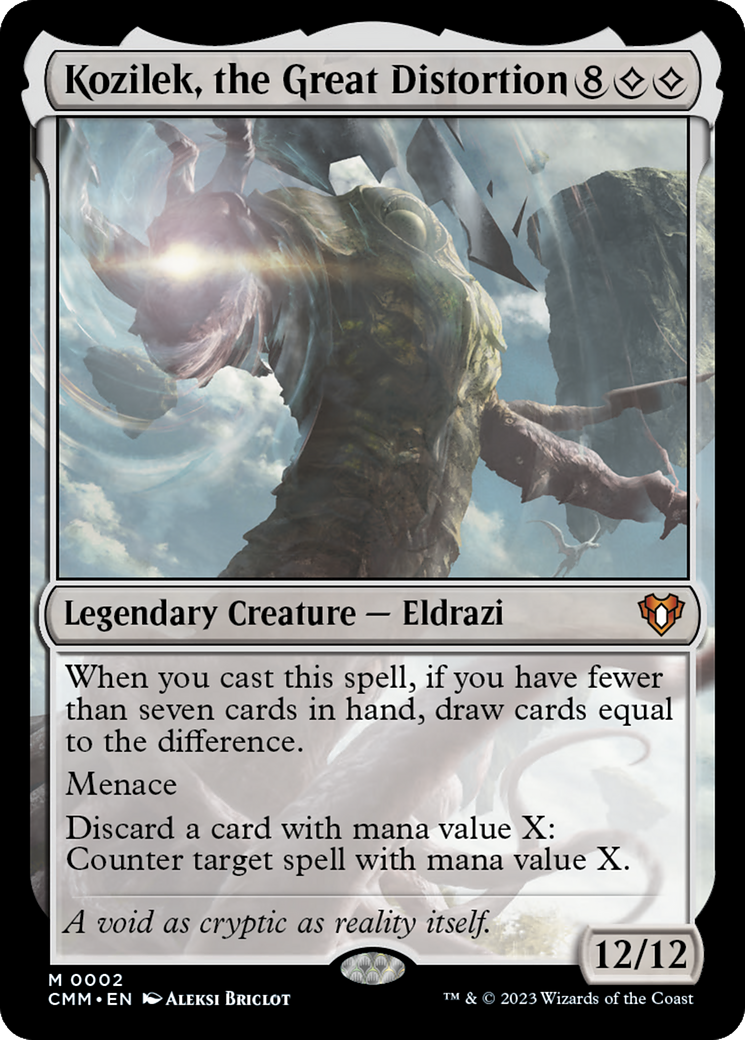 Kozilek, the Great Distortion (CMM-002) [Commander Masters] Foil MTG Single Wizards of the Coast