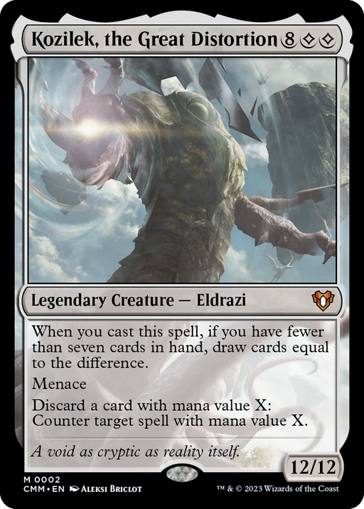 Kozilek, the Great Distortion (CMM-002) [Commander Masters] MTG Single Wizards of the Coast