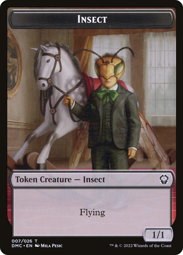 Insect (TDMU-007) [Tokens] Dominaria United Tokens Foil MTG Single Wizards of the Coast