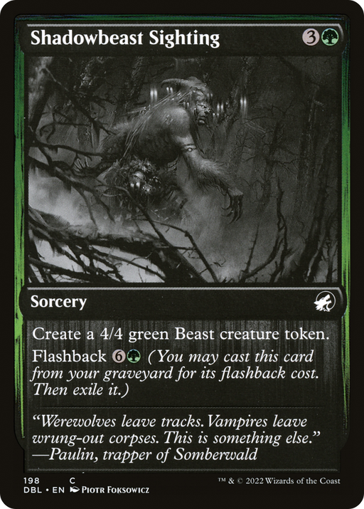 Shadowbeast Sighting (DBL-198) [Innistrad: Double Feature] MTG Single Wizards of the Coast