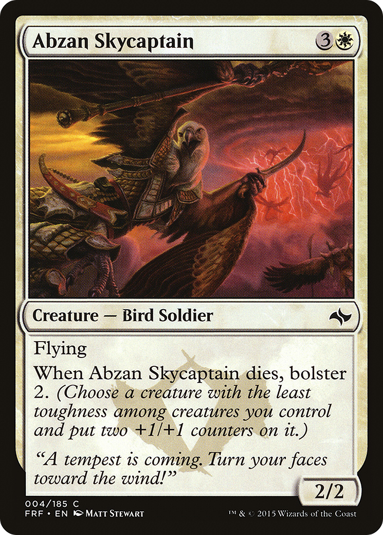 Abzan Skycaptain (FRF-004) [Fate Reforged] Foil MTG Single Wizards of the Coast