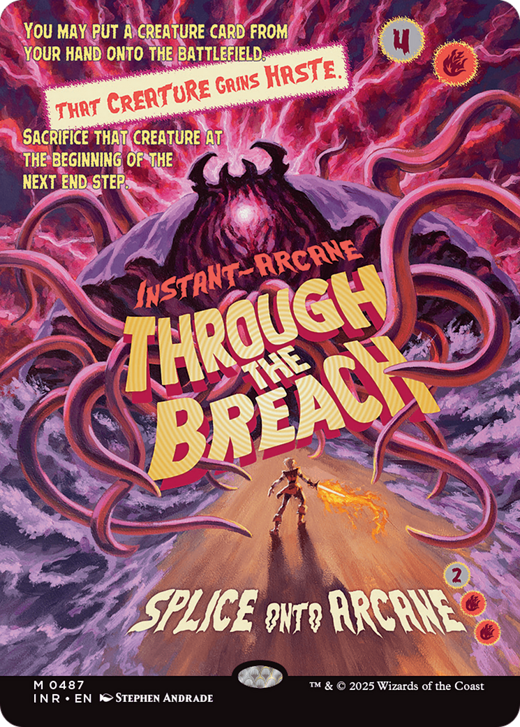 Through the Breach (INR-487) [Innistrad Remastered] (Showcase) (Borderless) MTG Single Wizards of the Coast
