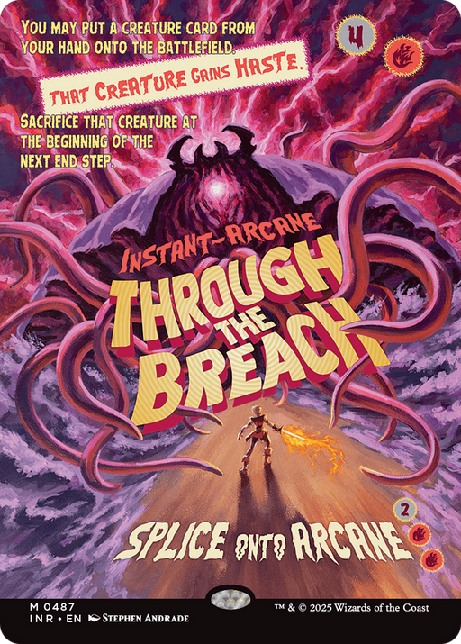 Through the Breach (INR-487) [Innistrad Remastered] (Showcase) (Borderless) MTG Single Wizards of the Coast