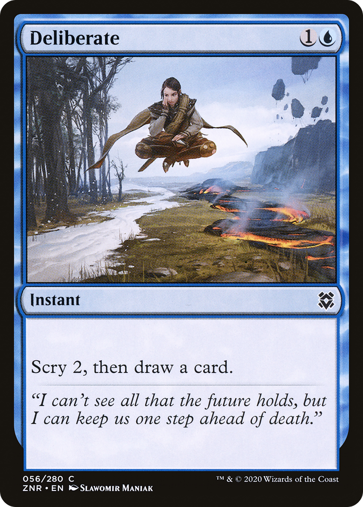 Deliberate (ZNR-056) [Zendikar Rising] Foil MTG Single Wizards of the Coast