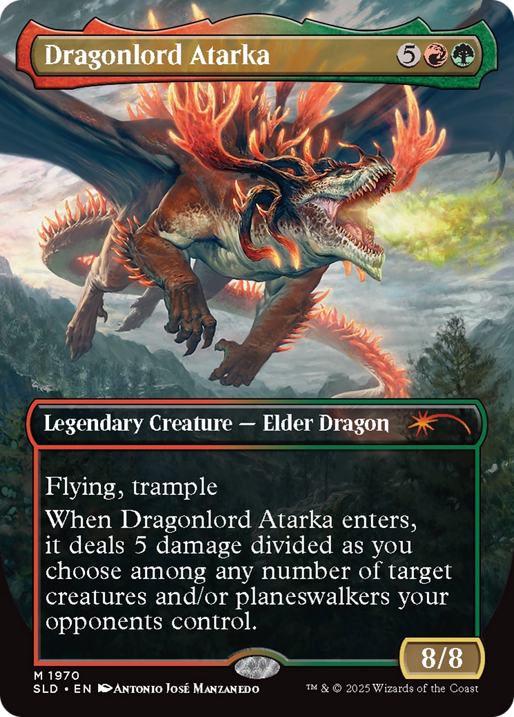 Dragonlord Atarka // Dragonlord Atarka (SLD-1970) [Secret Lair] Drop (Borderless) MTG Single Wizards of the Coast