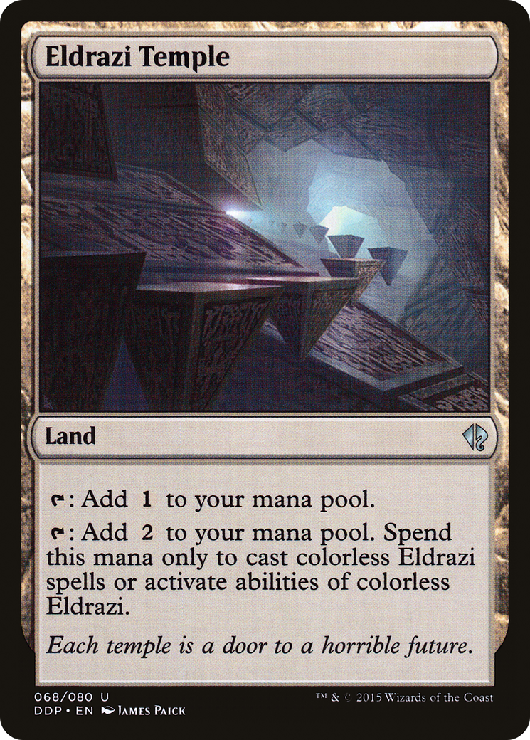 Eldrazi Temple (DDP-068) [Misc] Duel Decks: Zendikar vs. Eldrazi MTG Single Wizards of the Coast