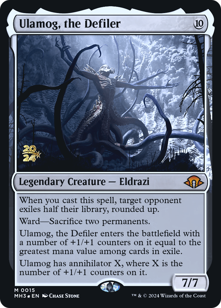 Ulamog, the Defiler (PRE-015) [Modern Horizons 3 Promos] Foil MTG Single Wizards of the Coast