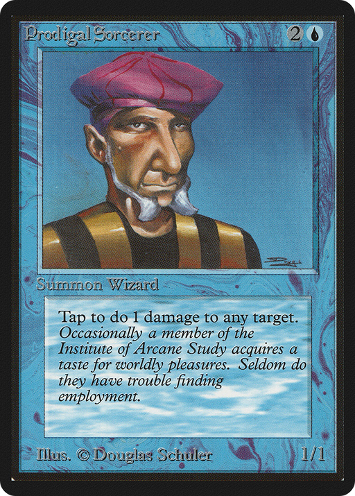 Prodigal Sorcerer (LEB-074) [Oldschool] Limited Edition Beta MTG Single Wizards of the Coast