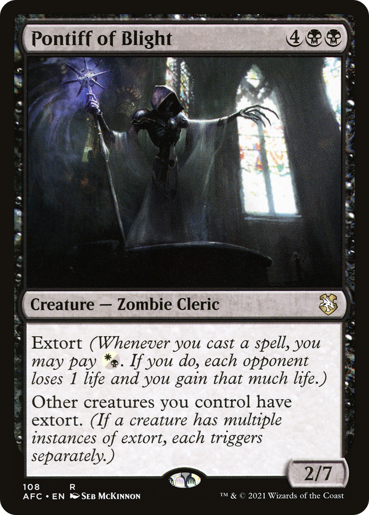 Pontiff of Blight (AFC-108) [Forgotten Realms Commander] MTG Single Wizards of the Coast