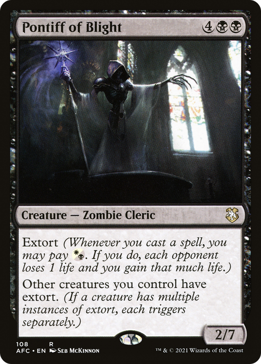 Pontiff of Blight (AFC-108) [Forgotten Realms Commander] MTG Single Wizards of the Coast