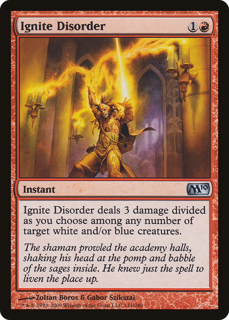 Ignite Disorder (M10-141) [Magic 2010] Foil MTG Single Wizards of the Coast