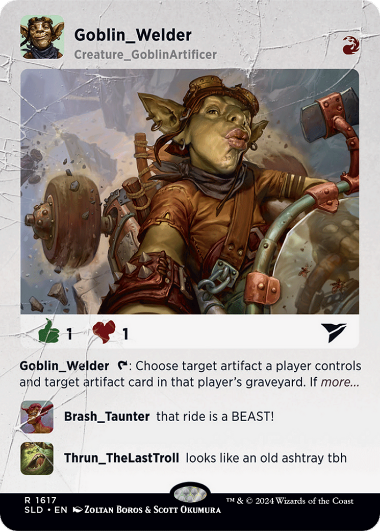 Goblin Welder (SLD-1617) [Secret Lair] Drop (Borderless) MTG Single Wizards of the Coast