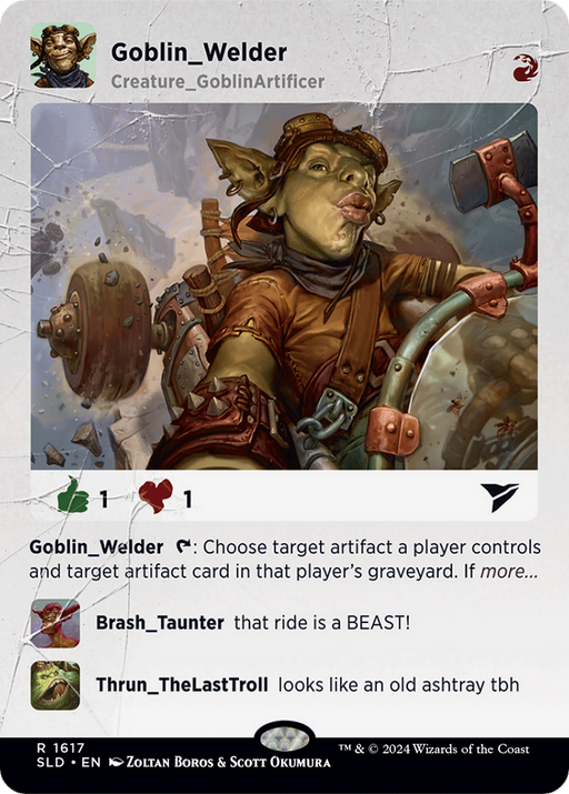 Goblin Welder (SLD-1617) [Secret Lair] Drop (Borderless) MTG Single Wizards of the Coast