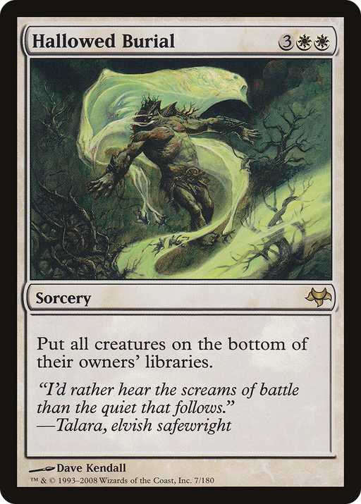 Hallowed Burial (EVE-007) [Eventide] MTG Single Wizards of the Coast