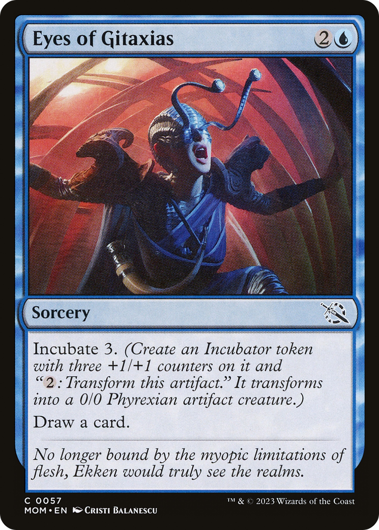 Eyes of Gitaxias (MOM-057) [March of the Machine] MTG Single Wizards of the Coast