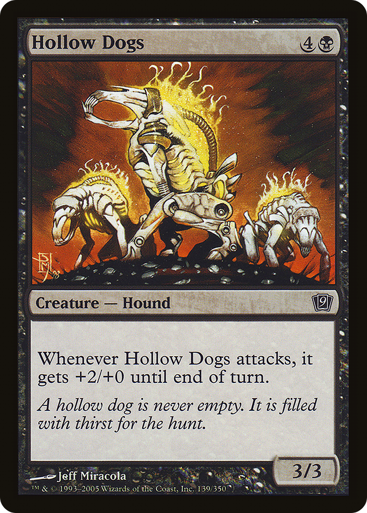 Hollow Dogs (9ED-139) [9th Edition] Foil MTG Single Wizards of the Coast