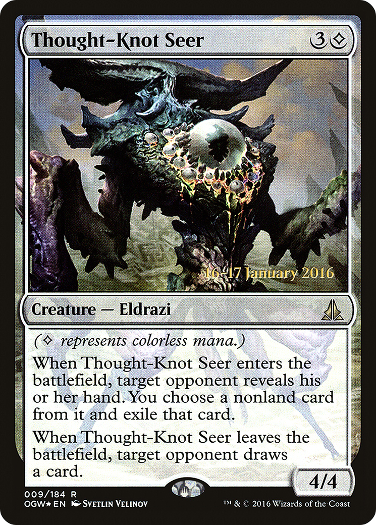 Thought-Knot Seer (PRE-009) [Oath of the Gatewatch Promos] Foil MTG Single Wizards of the Coast