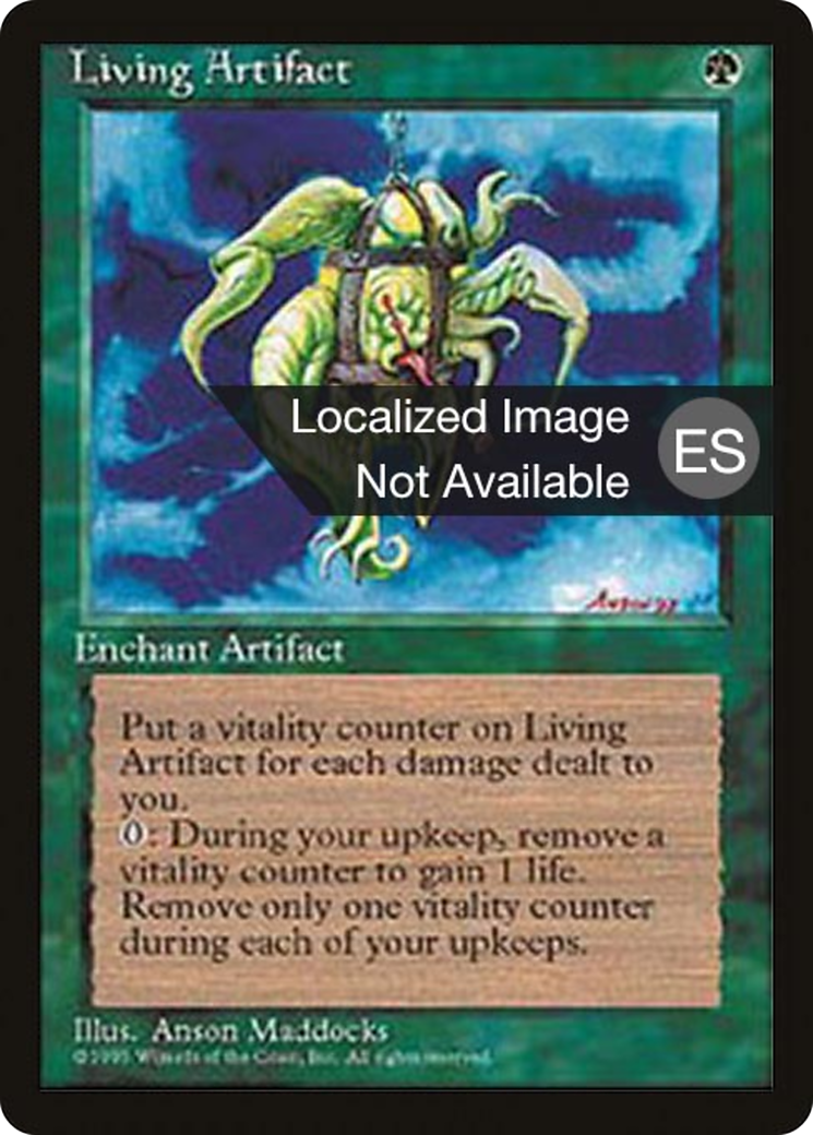 Living Artifact (4BB-) [Fourth Edition Foreign Black Border] MTG Single Wizards of the Coast