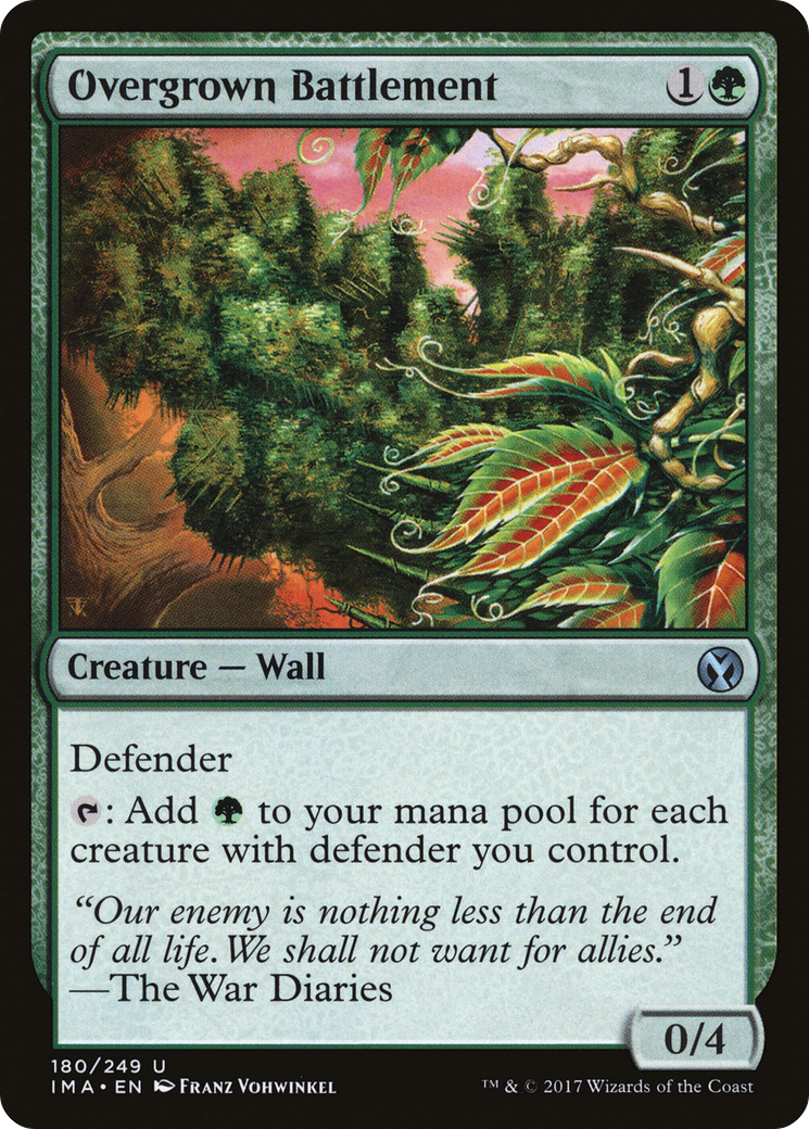 Overgrown Battlement (IMA-180) [Iconic Masters] MTG Single Wizards of the Coast
