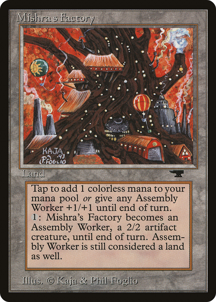 Mishra's Factory (ATQ-80C) [Oldschool] Antiquities MTG Single Wizards of the Coast