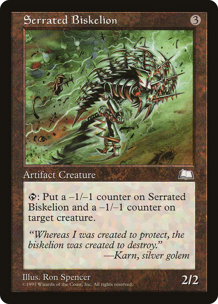 Serrated Biskelion (WTH-) [Weatherlight] MTG Single Wizards of the Coast