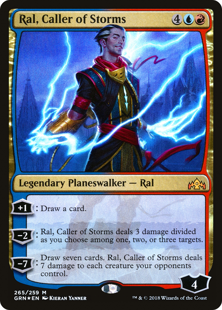 Ral, Caller of Storms (GRN-265) [Guilds of Ravnica] Foil MTG Single Wizards of the Coast
