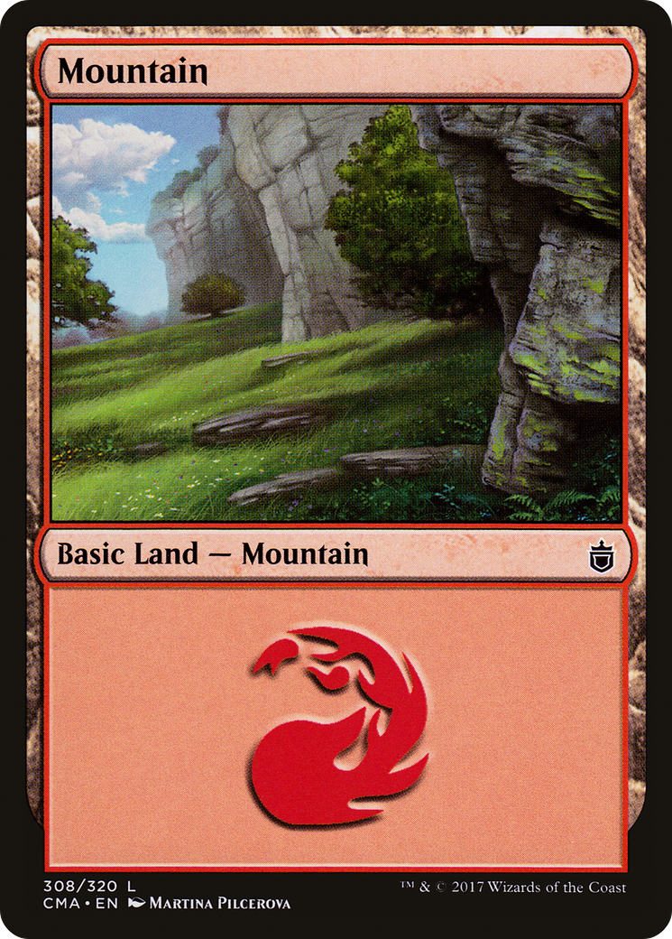 Mountain (CMA-308) [Commander Anthology] MTG Single Wizards of the Coast