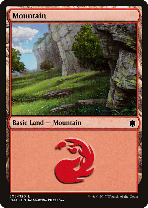 Mountain (CMA-308) [Commander Anthology] MTG Single Wizards of the Coast