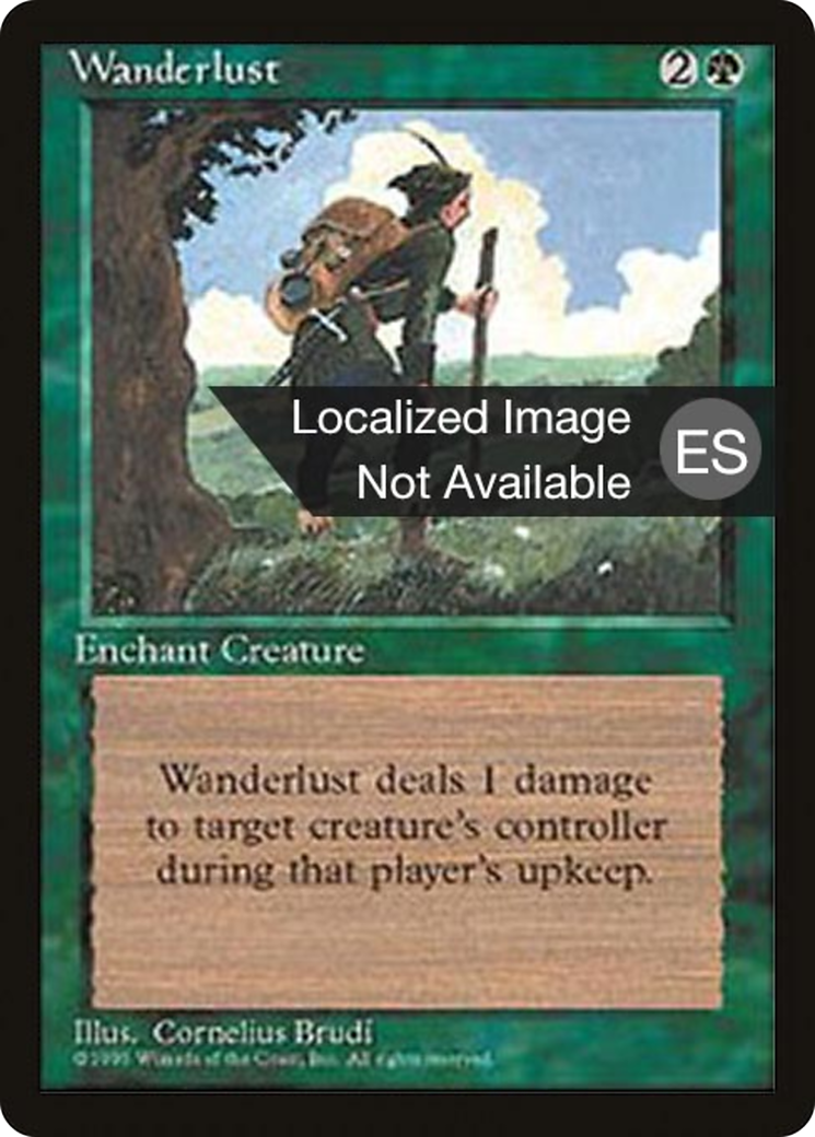 Wanderlust (4BB-285) [Fourth Edition Foreign Black Border] MTG Single Wizards of the Coast