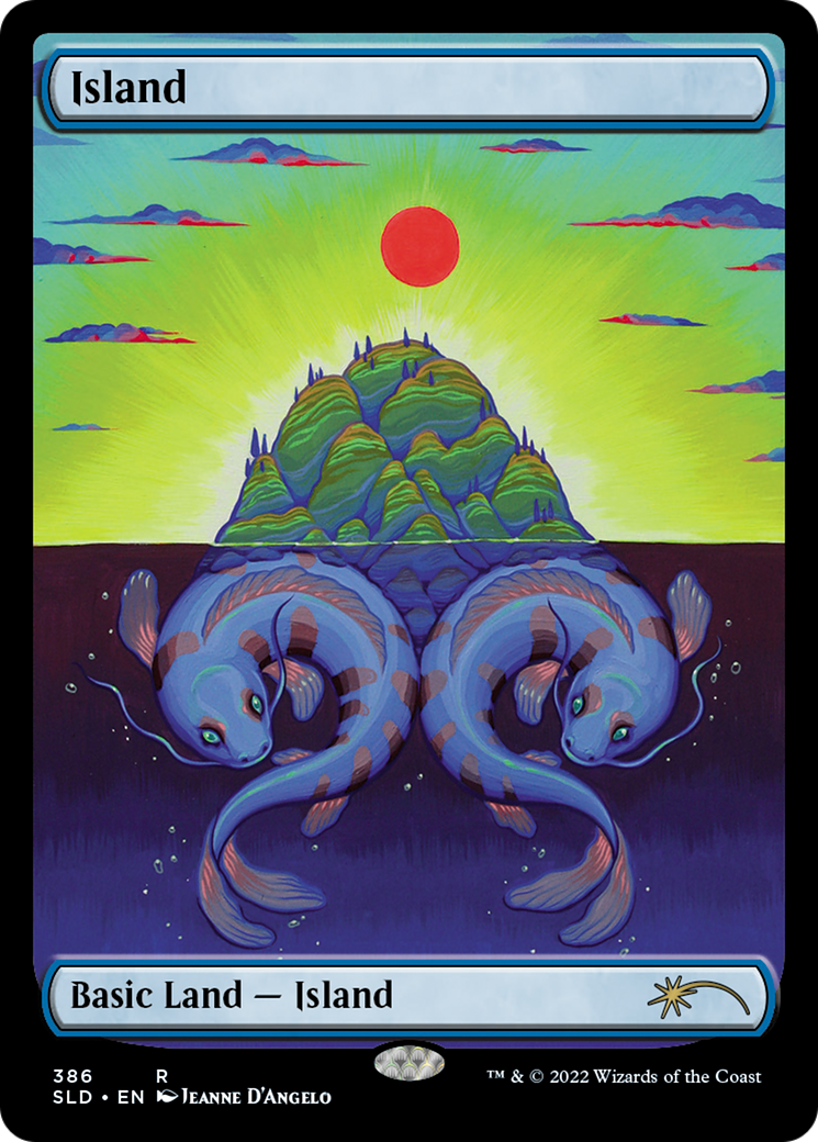 Island (386) (SLD-386) [Secret Lair] Drop MTG Single Wizards of the Coast
