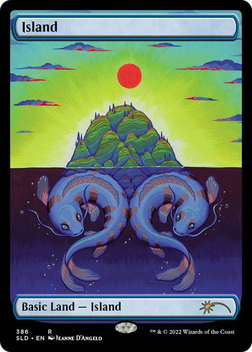 Island (386) (SLD-386) [Secret Lair] Drop Foil MTG Single Wizards of the Coast