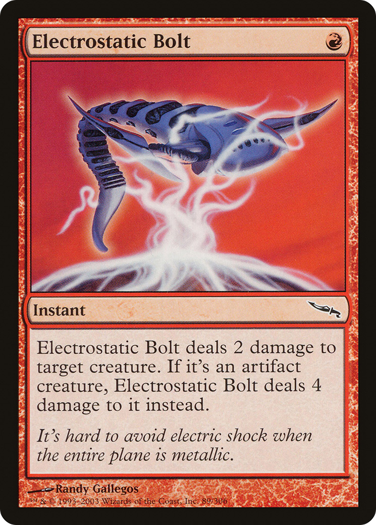 Electrostatic Bolt (MRD-089) [Mirrodin] Foil MTG Single Wizards of the Coast