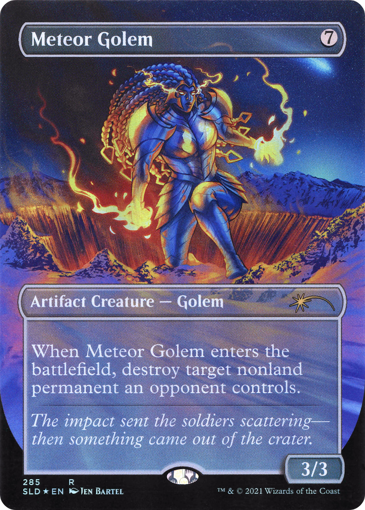 Meteor Golem (285) (SLD-285) [Secret Lair] Drop (Borderless) MTG Single Wizards of the Coast