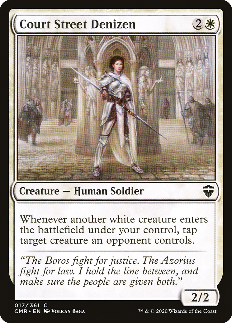 Court Street Denizen (CMR-017) [Commander Legends] MTG Single Wizards of the Coast