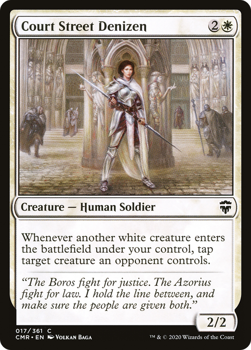 Court Street Denizen (CMR-017) [Commander Legends] MTG Single Wizards of the Coast