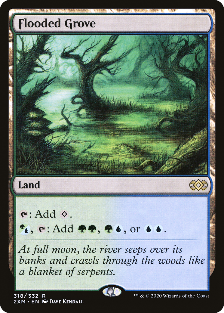 Flooded Grove (2XM-318) [Double Masters] Foil MTG Single Wizards of the Coast