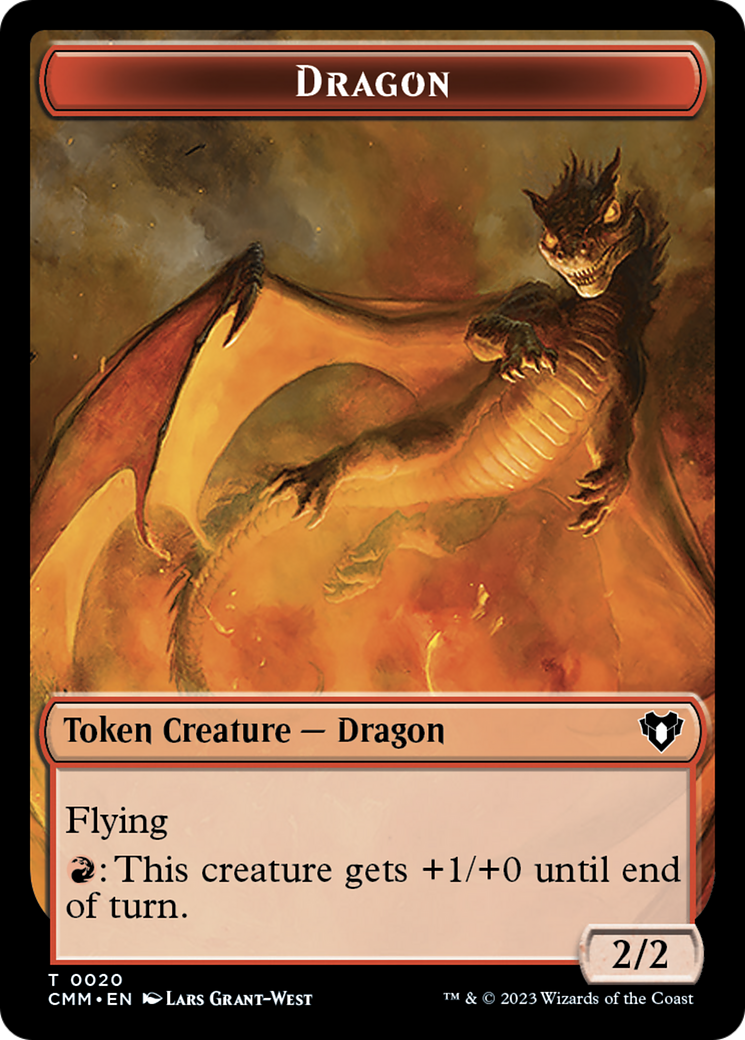 Thopter // Dragon (0020) Double-Sided Token [Tokens] Commander Masters Tokens MTG Single Magic: The Gathering