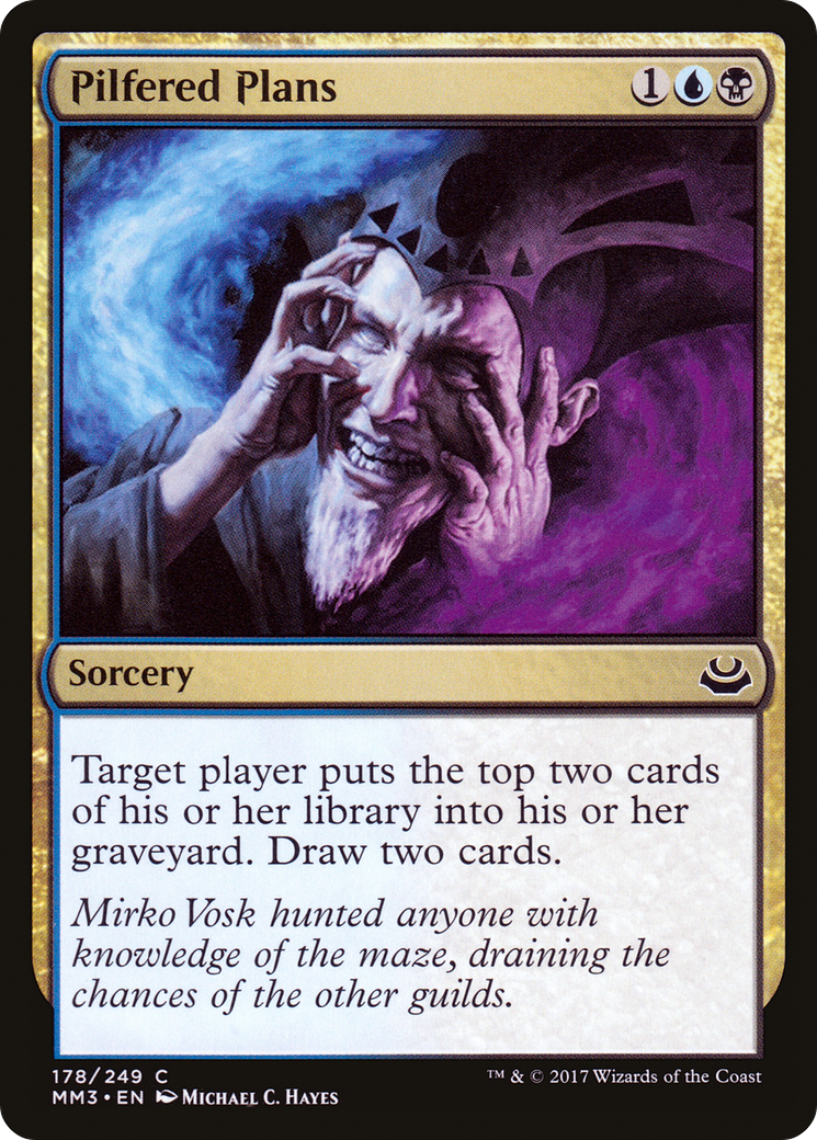 Pilfered Plans (MM3-178) [Modern Masters 2017] MTG Single Modern Masters 2017