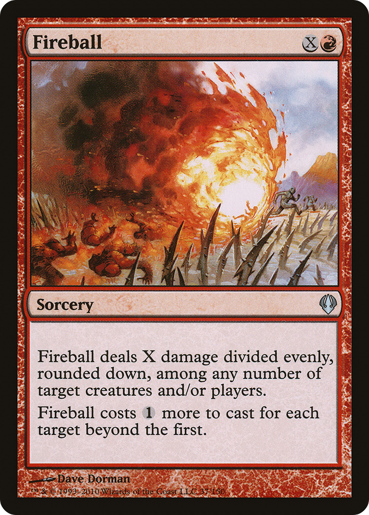 Fireball (ARC-037) [Misc] Archenemy MTG Single Wizards of the Coast