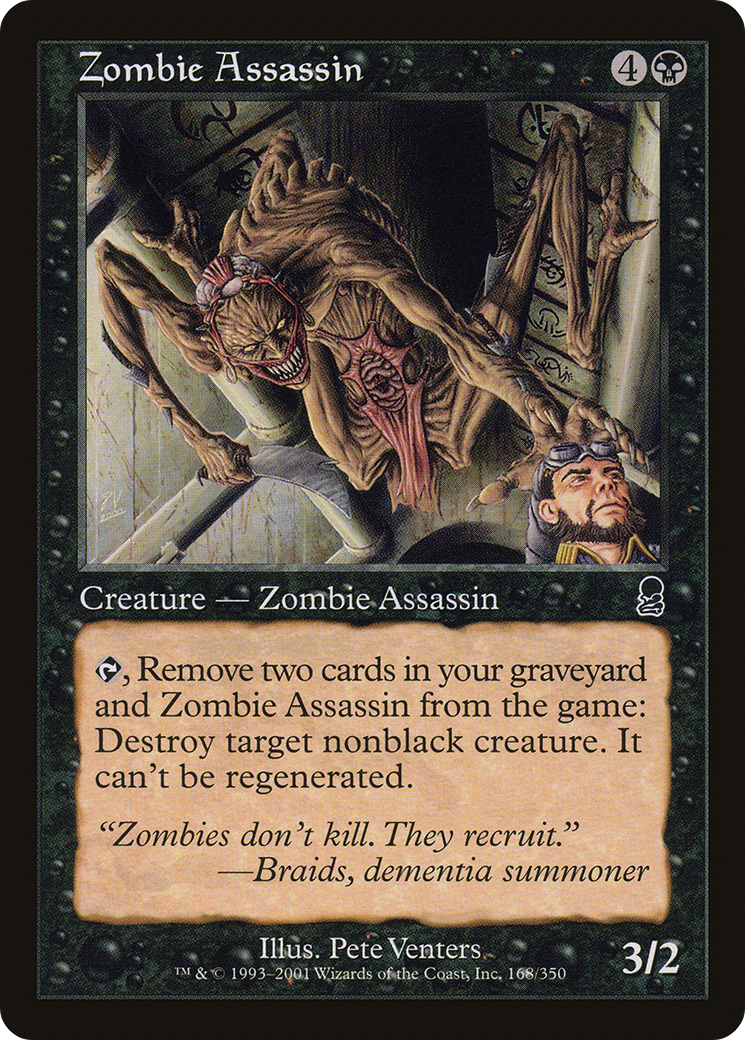 Zombie Assassin (ODY-168) [Odyssey] Foil MTG Single Wizards of the Coast