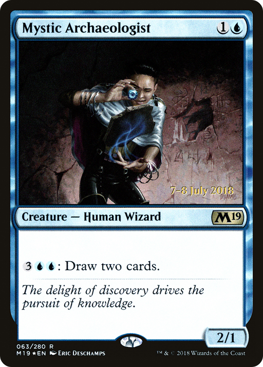 Mystic Archaeologist (PRE-63S) [Core Set 2019 Promos] Foil MTG Single Wizards of the Coast