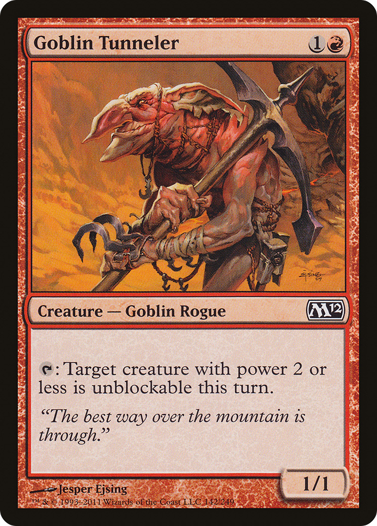 Goblin Tunneler (M12-142) [Magic 2012] Foil MTG Single Wizards of the Coast