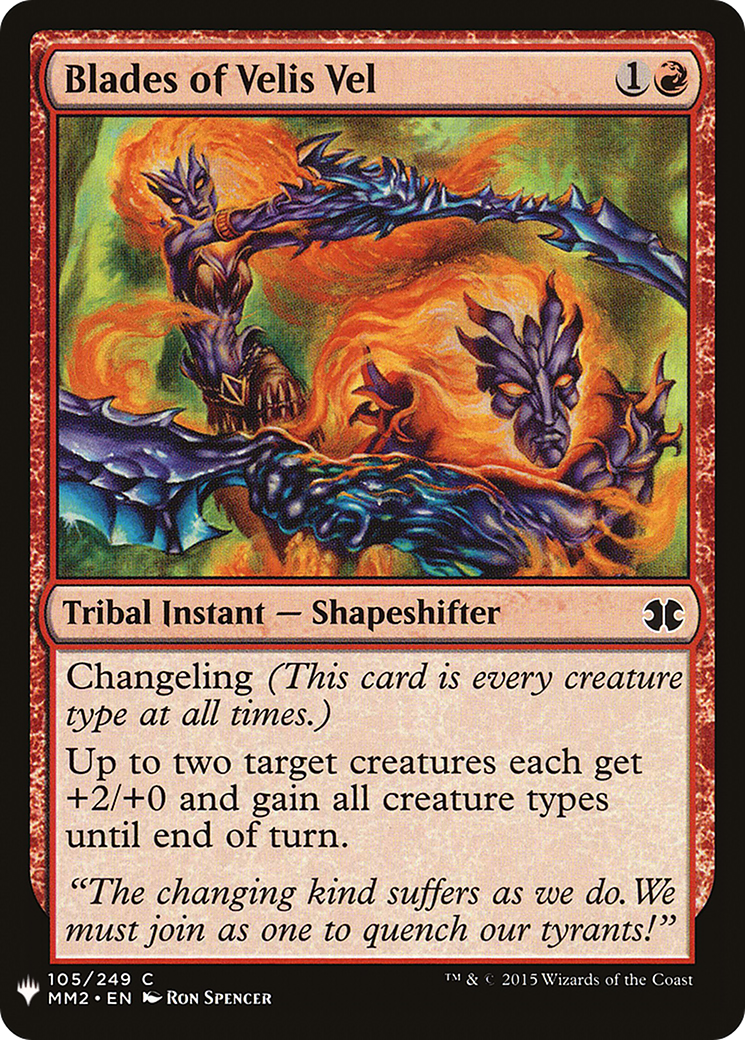 Blades of Velis Vel (LIST-MM2-105) [Mystery Booster] The List MTG Single Wizards of the Coast