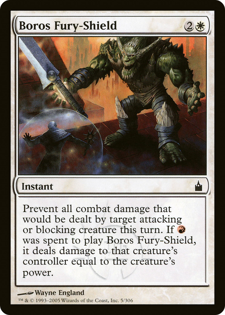 Boros Fury-Shield (RAV-005) [Ravnica: City of Guilds] MTG Single Wizards of the Coast