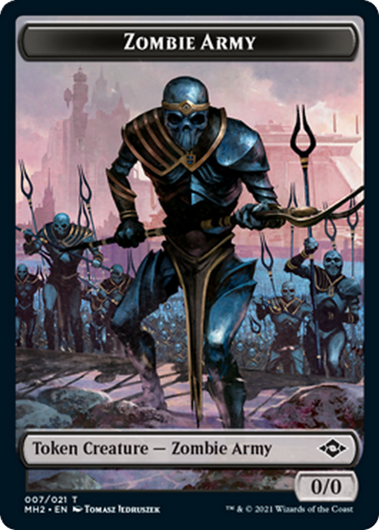 Zombie Army (TMH2-007) [Tokens] Modern Horizons 2 Tokens MTG Single Wizards of the Coast
