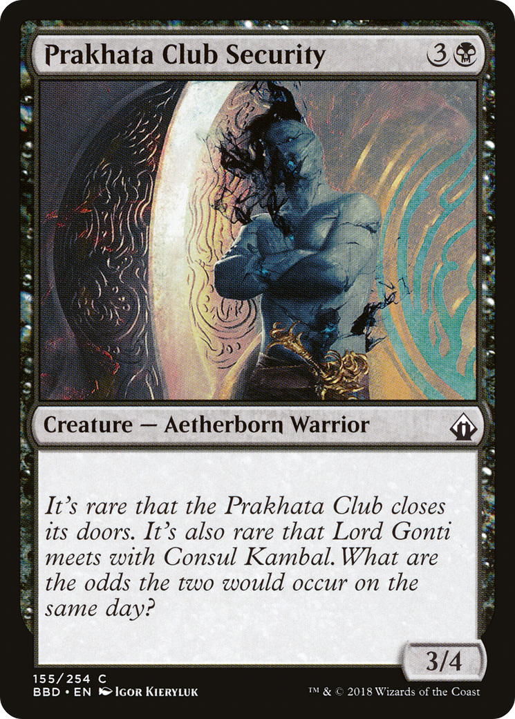 Prakhata Club Security (BBD-155) [Battlebond] Foil MTG Single Wizards of the Coast