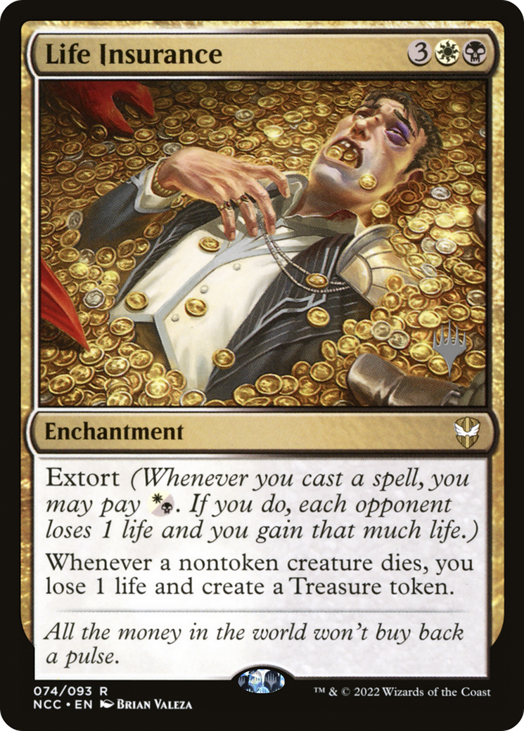Life Insurance (PPSNC-74P) [New Capenna Commander Promos] Foil MTG Single Wizards of the Coast