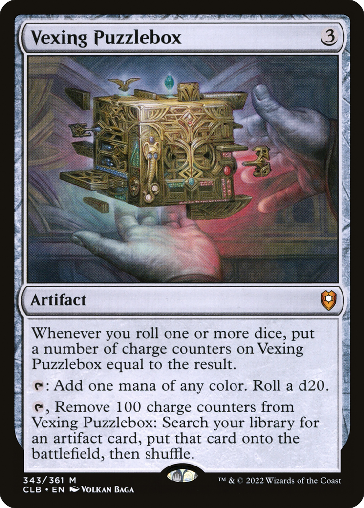 Vexing Puzzlebox (CLB-343) [Commander Legends: Battle for Baldur's Gate] Foil MTG Single Wizards of the Coast