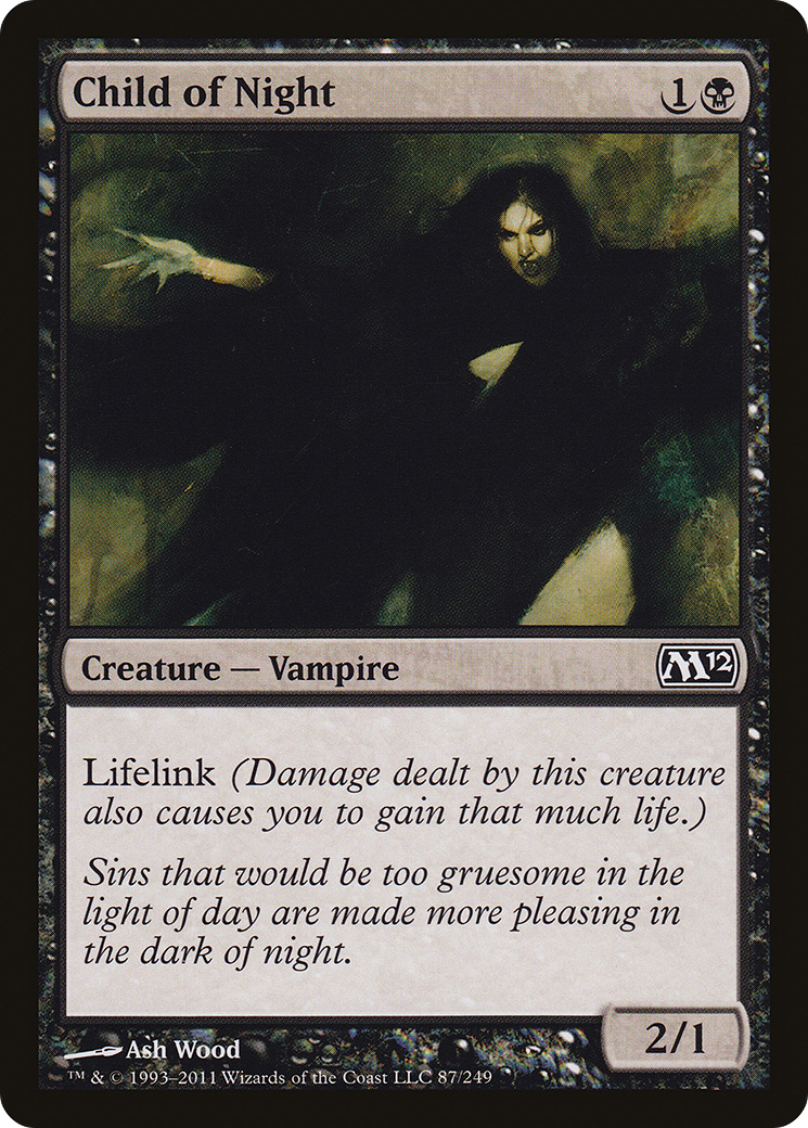 Child of Night (M12-087) [Magic 2012] Foil MTG Single Wizards of the Coast